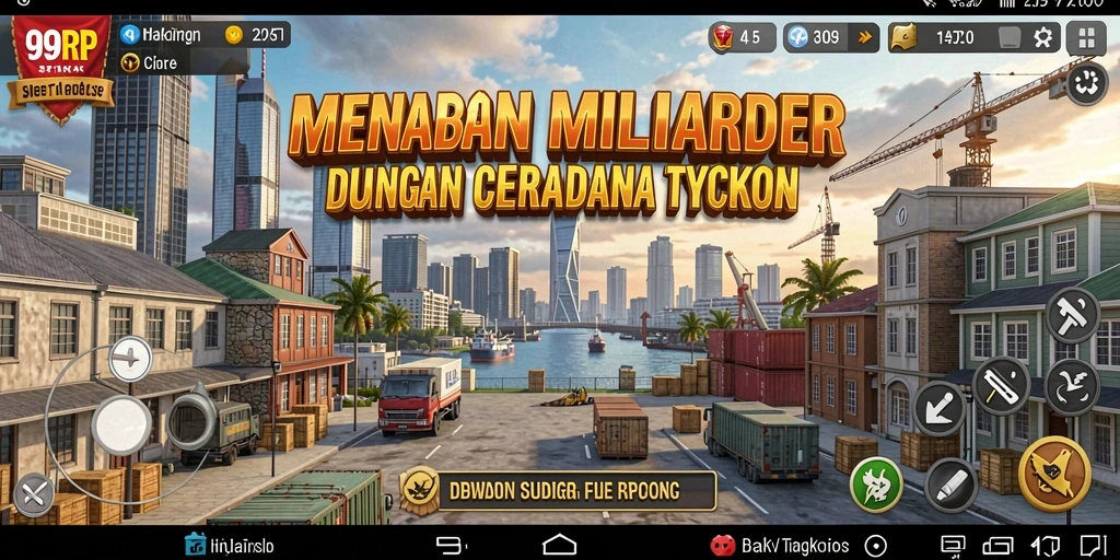 Screenshot menunjukkan momen seru dalam gameplay Tycoon 99RP.