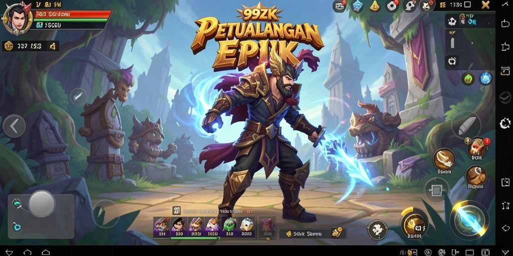 Tampilan gameplay menegangkan dan karakter unik dalam 99ZK.