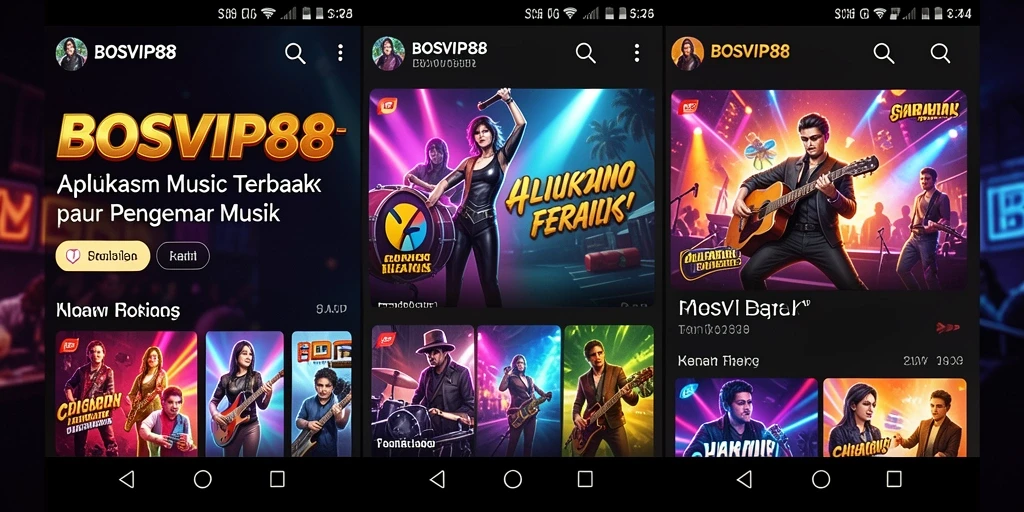Tampilan antarmuka pengguna BOSVIP88 yang menarik dan informatif.