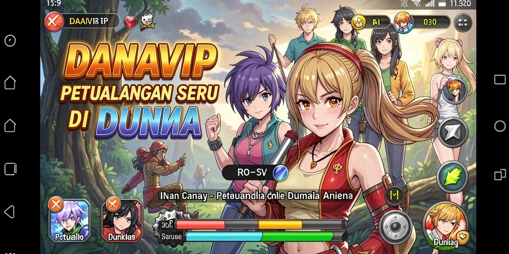 Tampilan menarik dari gameplay Anime di DANAVIP.