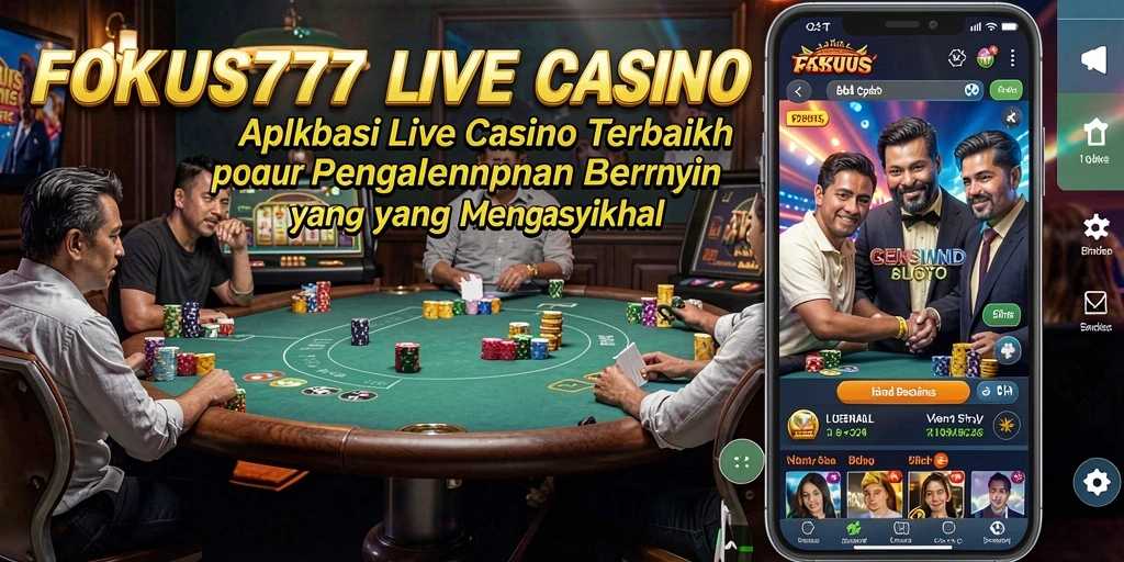 Tampilan menarik gameplay Live Casino di FOKUS777.