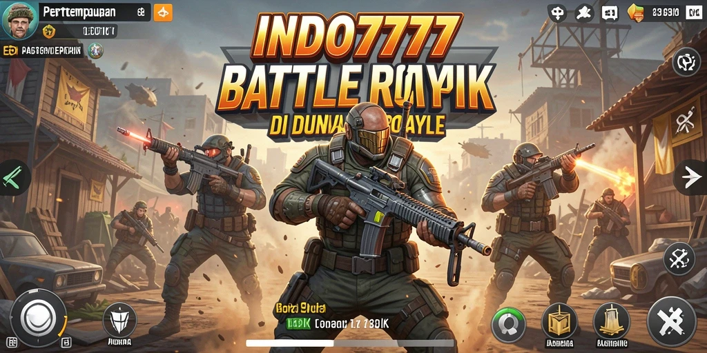 Tampilan gameplay seru INDO777 dengan aksi pertempuran yang mendebarkan.
