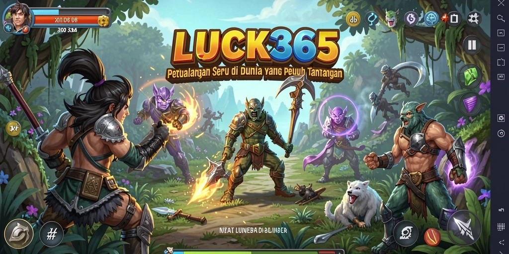 Screenshot LUCK365 menampilkan aksi petualangan yang seru dan menantang.
