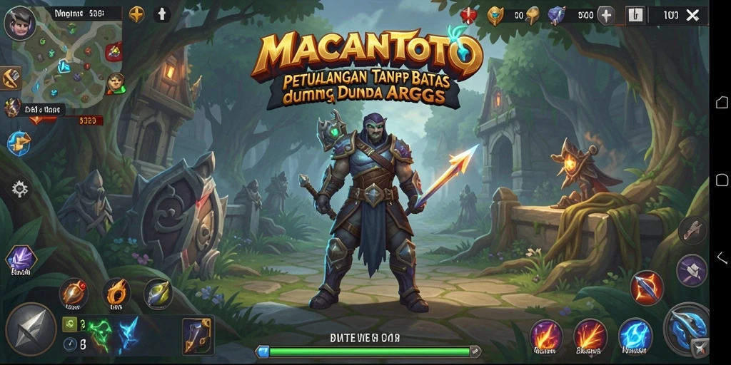 Tangkapan layar utama menampilkan aksi pertarungan epik dalam ARPG.