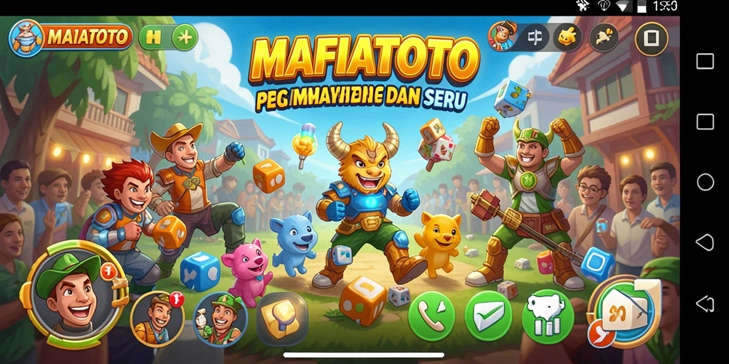 Tampilan gameplay seru MAFIATOTO dengan tantangan puzzle menarik.
