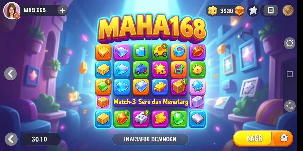 Tampilan dinamis dan mengasyikkan dari gameplay MAHA168.