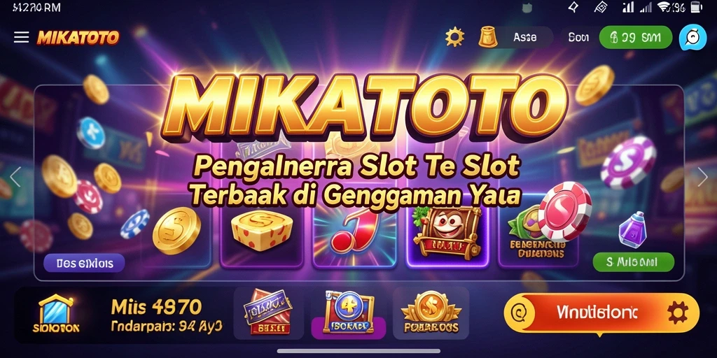 Screenshot MIKATOTO dengan gameplay Slot yang menarik dan penuh warna.