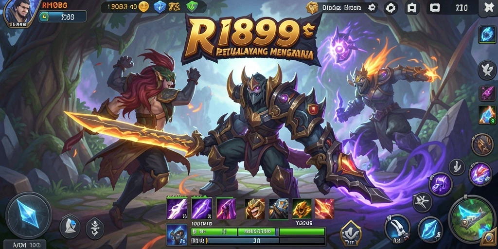 Tangkapan layar gameplay menampilkan aksi seru dan strategi tim.
