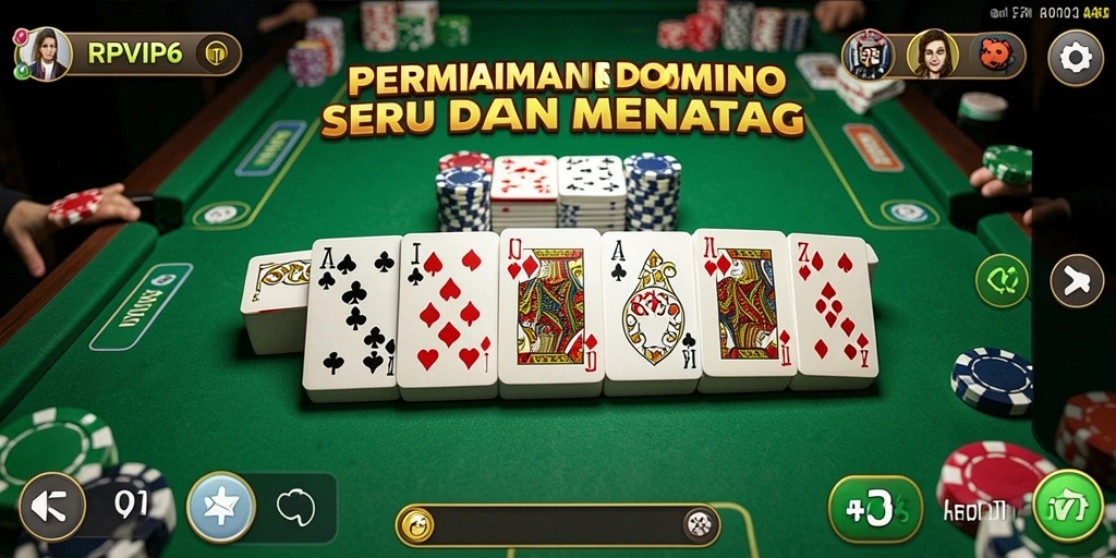 Screenshot gameplay RPVIP6 yang menampilkan aksi seru Domino.