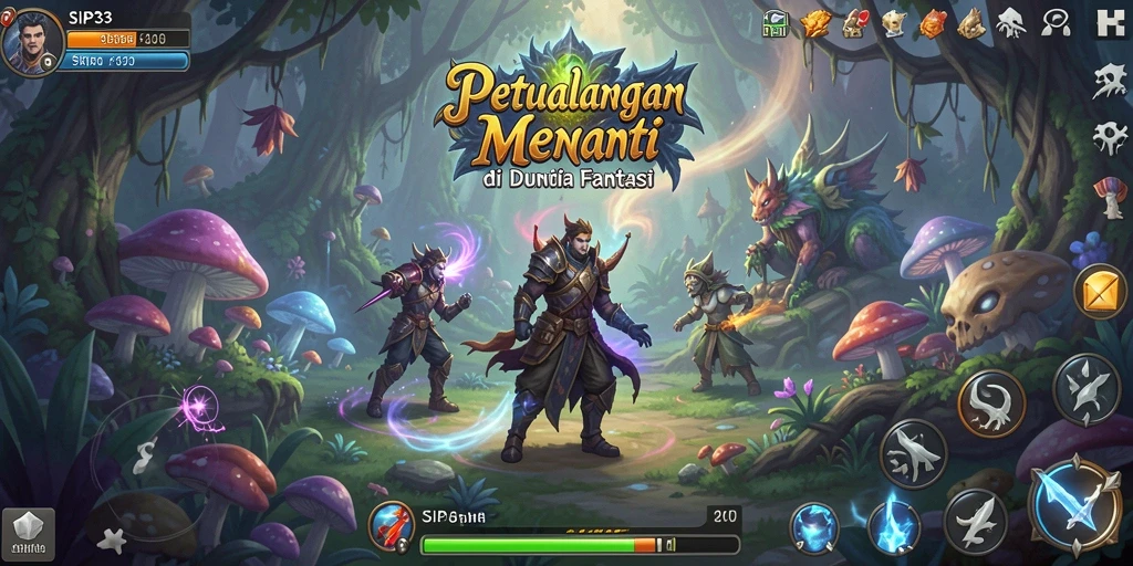 Tampilan screenshot main SIP33 yang menampilkan aksi petualangan.