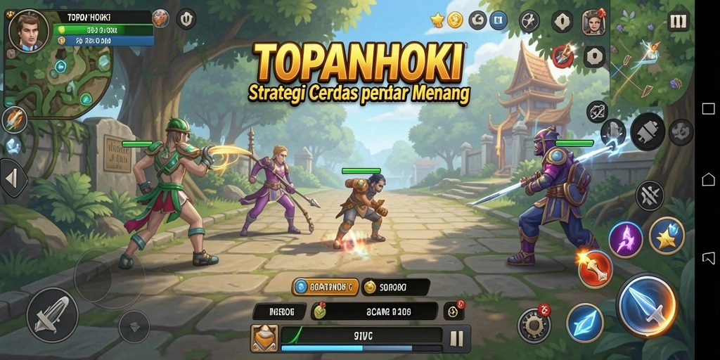 Gameplay TOPANHOKI yang seru dan penuh strategi.