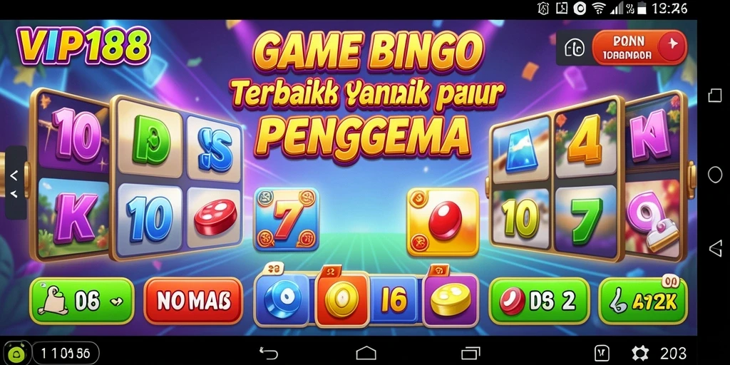 Tampilan gameplay Bingo di VIP188 yang mengasyikkan.