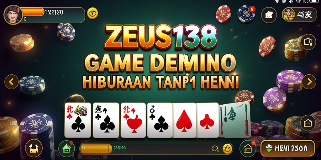 Tampilan gameplay seru dari game domino ZEUS138.